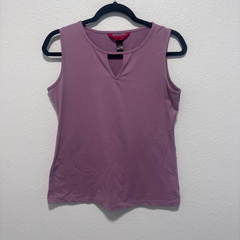 Hot Kiss Mauve Keyhole Tank Top Size Small